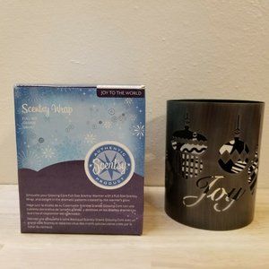 SCENTSY WRAP, "JOY TO THE WORLD" RETIRED NIB FULL SIZE L@@K